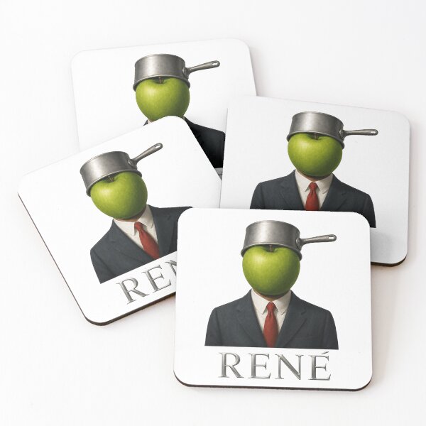 Item preview, RENÉ Apple Head Surreal Art designed and sold by Unreasonableart.