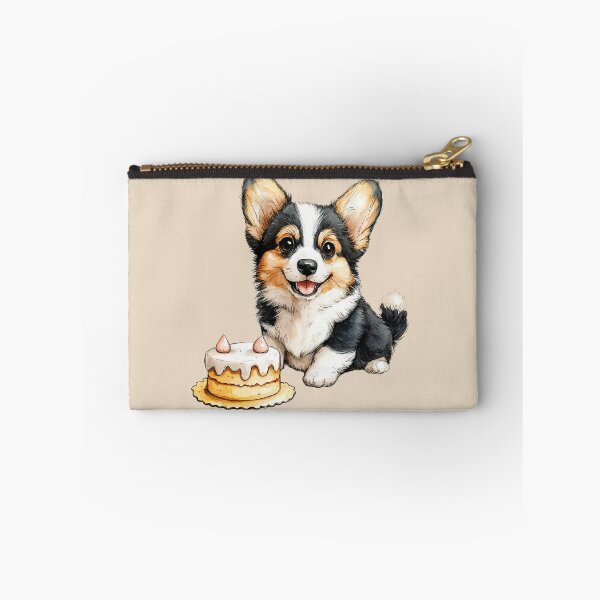 Item preview, Smiling Corgi with Cake designed and sold by Erika Kaisersot.