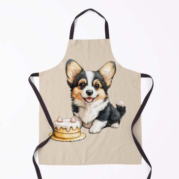 Item preview, Smiling Corgi with Cake designed and sold by Erika Kaisersot.