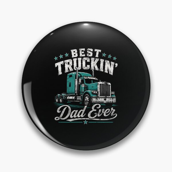 Item preview, Best Truckin' Dad Ever Trucker Father Big Rig Driver designed and sold by FormalDehyena.