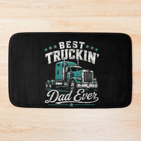 Item preview, Best Truckin' Dad Ever Trucker Father Big Rig Driver designed and sold by FormalDehyena.