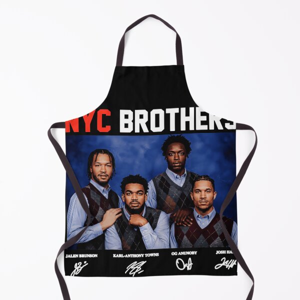 Item preview, Nyc Brothers Jalen Brunson Karl-Anthony Towns OG Anunoby Josh Hart Basketball Fan designed and sold by CalyZOam99.