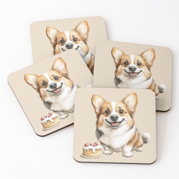 Item preview, Birthday Cake and Corgi Puppy designed and sold by Erika Kaisersot.