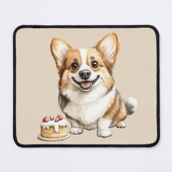 Item preview, Birthday Cake and Corgi Puppy designed and sold by Erika Kaisersot.