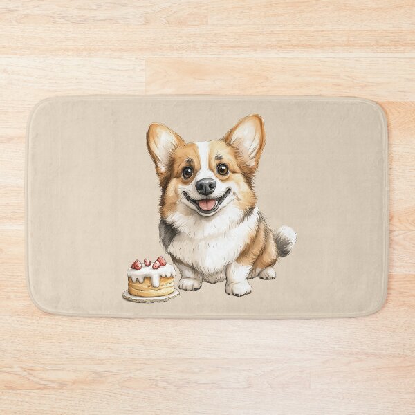 Item preview, Birthday Cake and Corgi Puppy designed and sold by Erika Kaisersot.