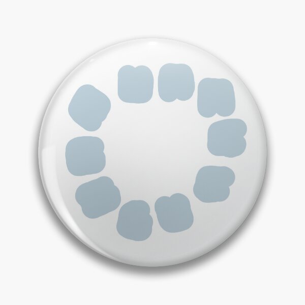 Item preview, Minimal Blue Abstract Circle Pattern – Scandinavian Organic Shapes Design designed and sold by Ailiida.