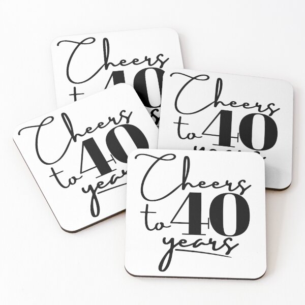 Item preview, Cheers To 40 Years | 40th Birthday Anniversary designed and sold by highflycrafts.