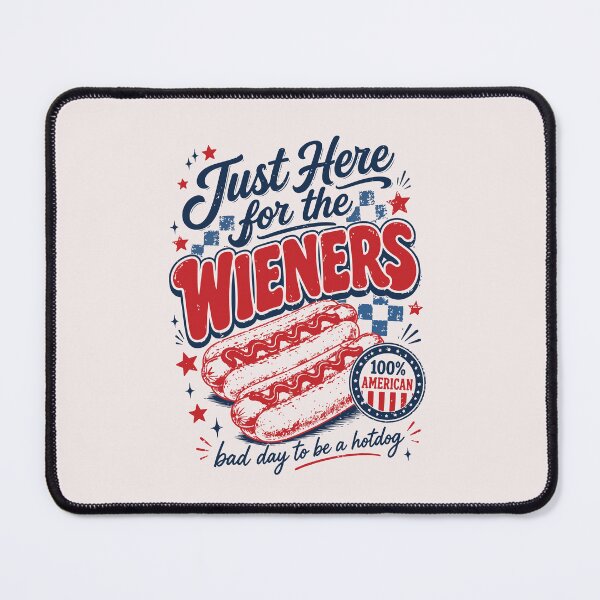 Item preview, Just Here for the Wieners Funny 4th of July Hot Dog BBQ Patriotic Design designed and sold by mari-kayden.