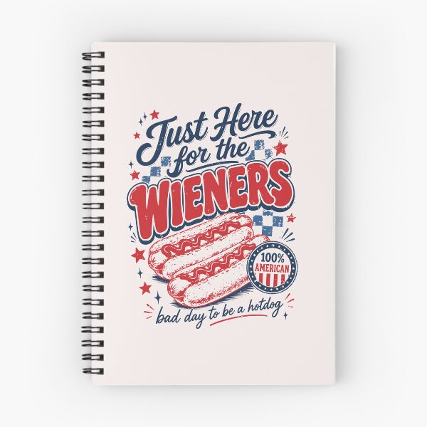 Item preview, Just Here for the Wieners Funny 4th of July Hot Dog BBQ Patriotic Design designed and sold by mari-kayden.