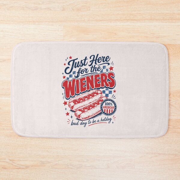 Item preview, Just Here for the Wieners Funny 4th of July Hot Dog BBQ Patriotic Design designed and sold by mari-kayden.