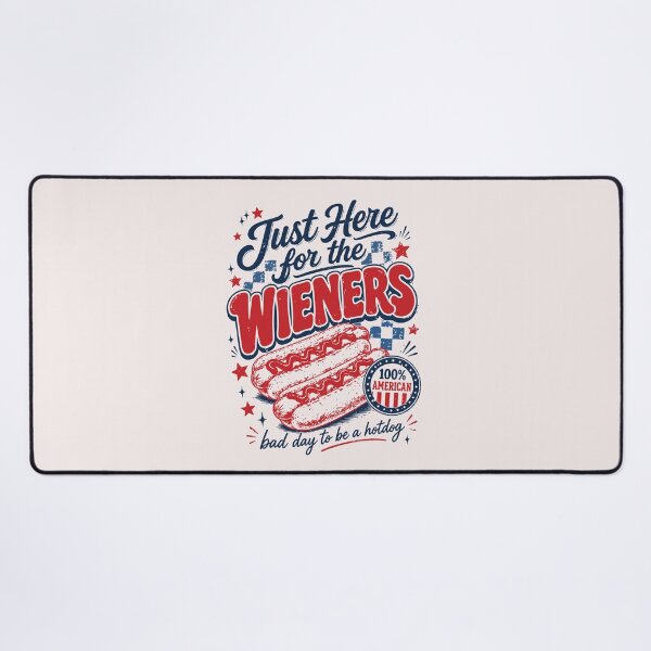 Item preview, Just Here for the Wieners Funny 4th of July Hot Dog BBQ Patriotic Design designed and sold by mari-kayden.