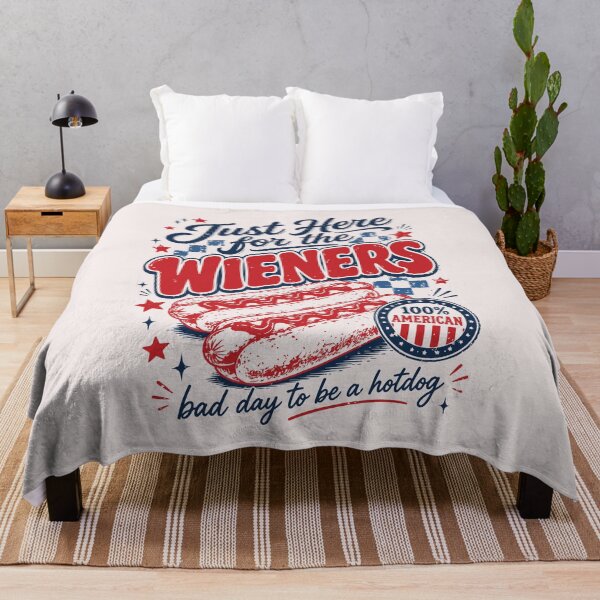 Item preview, Just Here for the Wieners Funny 4th of July Hot Dog BBQ Patriotic Design designed and sold by mari-kayden.