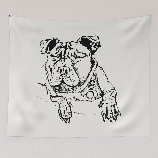 Item preview, Blinking Doggo - (#F0EEE9) designed and sold by The Stippler Process.