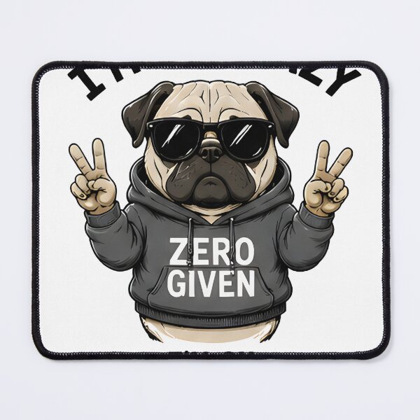 Item preview, I'm Not Lazy I'm On Energy Saving Mode Funny Pug Dog Design designed and sold by R-B-Colors.