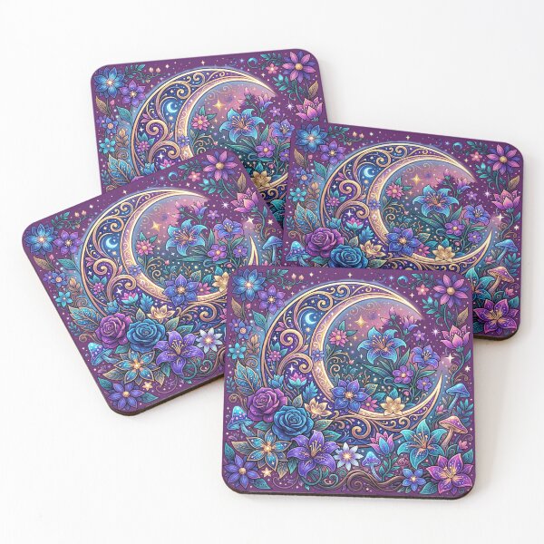 Item preview, Moon and Garden designed and sold by The Quiet Canvas By Jacky.