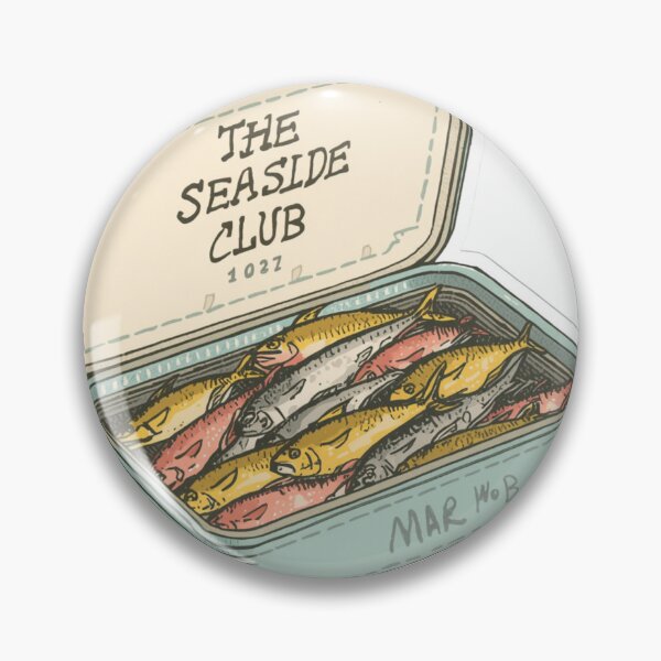 Item preview, Retro Sardine Tin - Cozy Coastal Whimsy Art designed and sold by The Silly Grumpy Society.