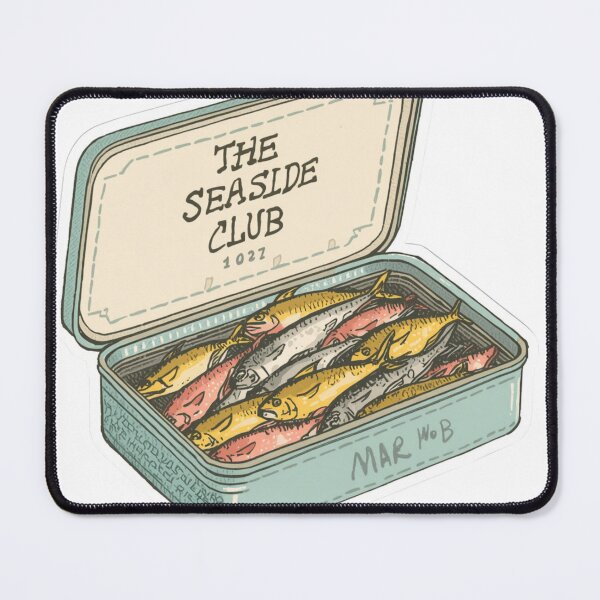 Item preview, Retro Sardine Tin - Cozy Coastal Whimsy Art designed and sold by The Prompted Soul.