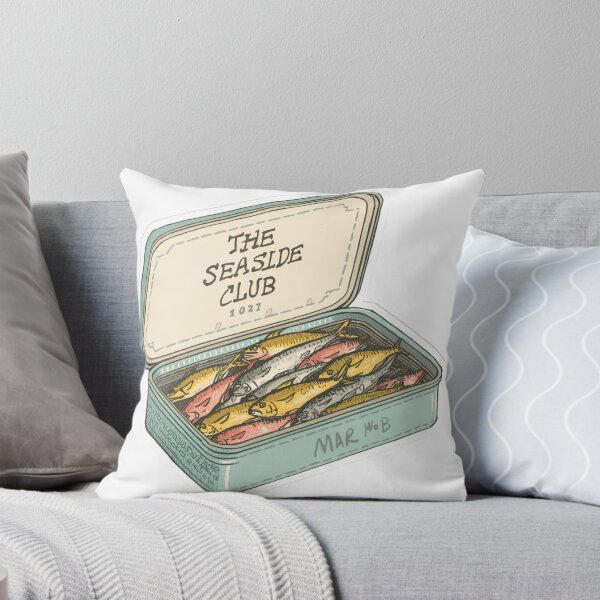 Item preview, Retro Sardine Tin - Cozy Coastal Whimsy Art designed and sold by The Prompted Soul.
