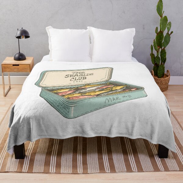 Item preview, Retro Sardine Tin - Cozy Coastal Whimsy Art designed and sold by The Prompted Soul.