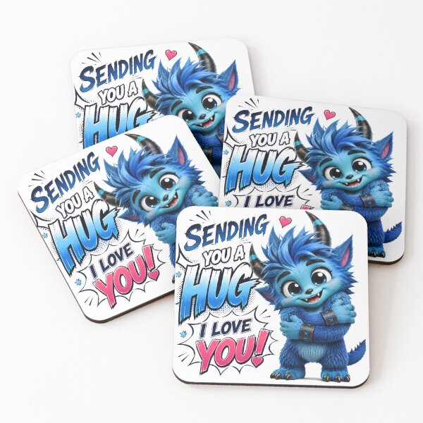Item preview, Sending You a Big Blue Hug designed and sold by BlissBlvdShop.