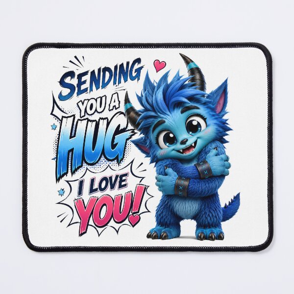Item preview, Sending You a Big Blue Hug designed and sold by BlissBlvdShop.