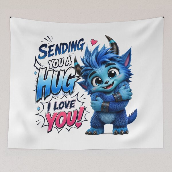 Item preview, Sending You a Big Blue Hug designed and sold by BlissBlvdShop.