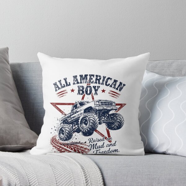 Item preview, All American Boy Raised On Mud And Freedom Monster Truck Country Patriot designed and sold by FormalDehyena.