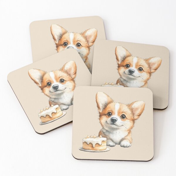 Item preview, Adorable Corgi Party Pup designed and sold by Erika Kaisersot.