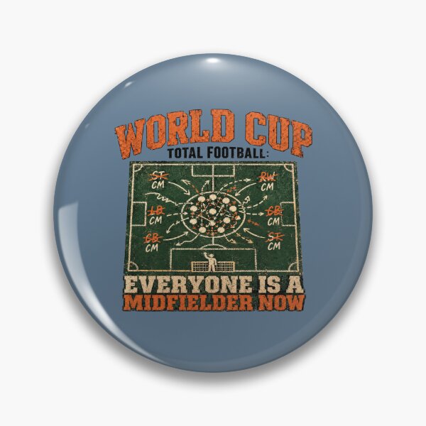 Item preview, World Cup Total Football Midfielder Soccer Tactics Tee designed and sold by POD DYNASTY.