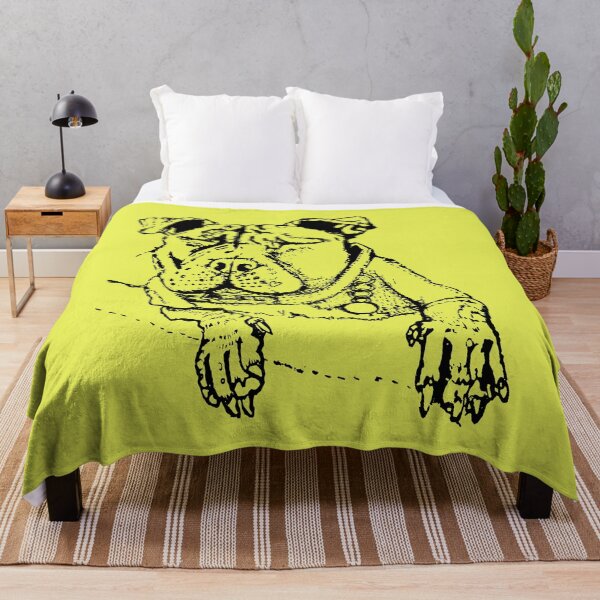 Item preview, Blinking Doggo - (#E9F055) designed and sold by The Stippler Process.
