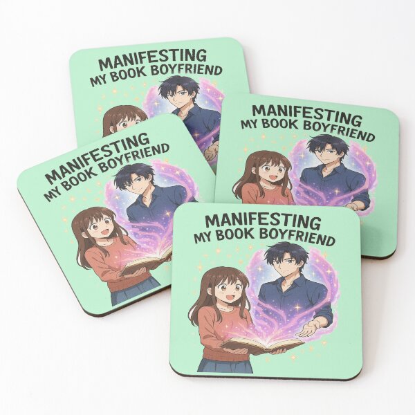 Item preview, Manifesting My Book Boyfriend Funny Book Lover Design designed and sold by BookedAndDesign.
