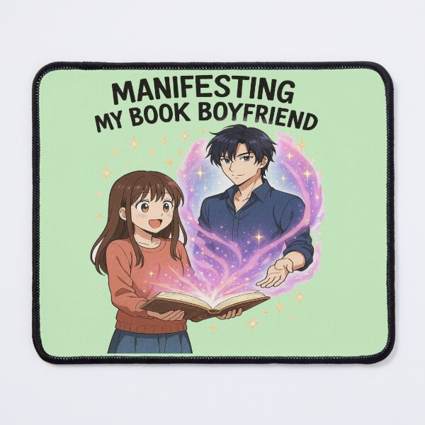Item preview, Manifesting My Book Boyfriend Funny Book Lover Design designed and sold by BookedAndDesign.