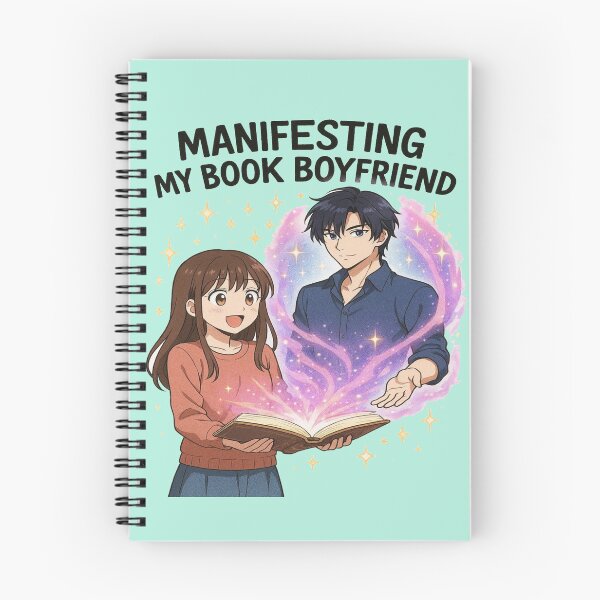 Item preview, Manifesting My Book Boyfriend Funny Book Lover Design designed and sold by BookedAndDesign.