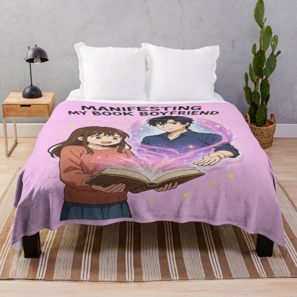 Item preview, Manifesting My Book Boyfriend Funny Book Lover Design designed and sold by BookedAndDesign.
