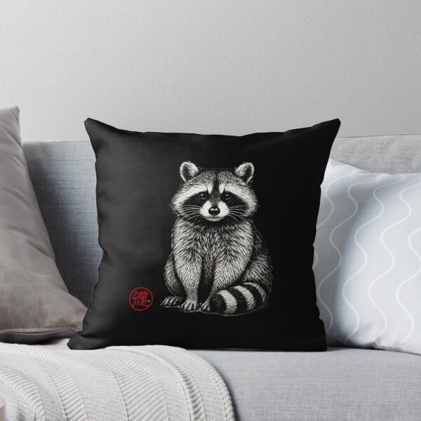 Item preview, Raccoon Kanji Portrait designed and sold by SiarheiYur.