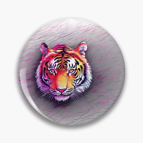 Item preview, Neon Tiger Sunset Stripes designed and sold by nndgraphics.