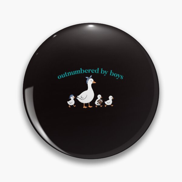 Item preview, Outnumbered By Boys Funny Boy Mom Duck Football Mom Design designed and sold by mari-kayden.