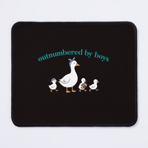 Item preview, Outnumbered By Boys Funny Boy Mom Duck Football Mom Design designed and sold by mari-kayden.