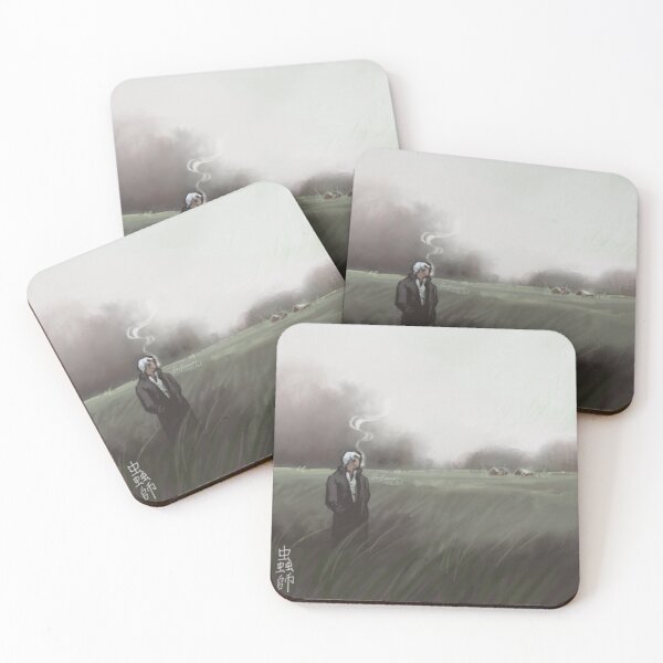 Item preview, Ginko smoking in a field designed and sold by samkuchingdraws.