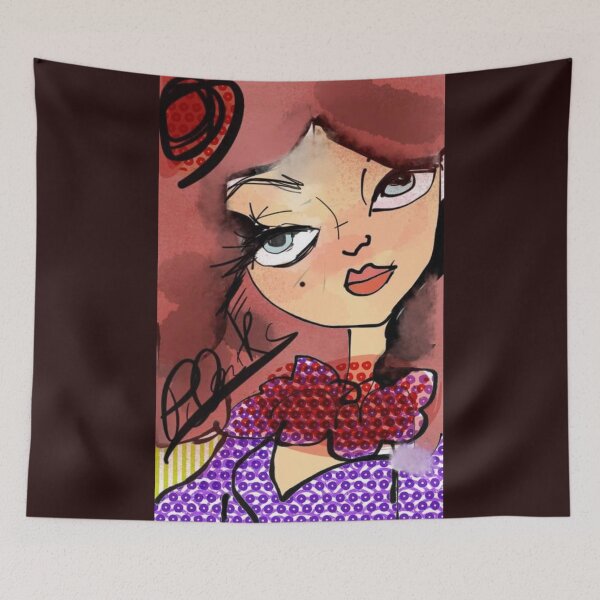 Item preview, Purple flamenco Lady Purple Violet dress Faraales designed and sold by pilukarts.