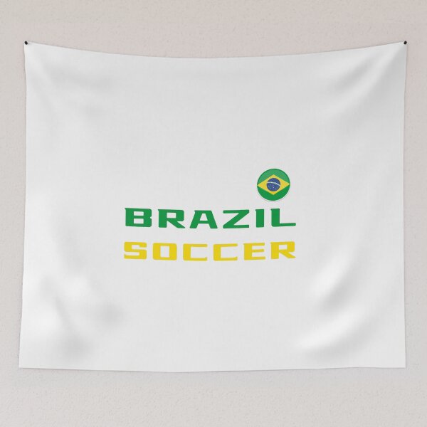 Item preview, Brazil Soccer T-Shirt with Flag – Brazilian Fan Tee | Uncle Jichuan designed and sold by Uncle-Jichuan.
