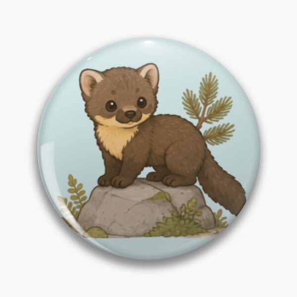 Item preview, Cute Little Climbing Pine Marten designed and sold by MellowMunchkins.