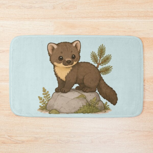Item preview, Cute Little Climbing Pine Marten designed and sold by MellowMunchkins.