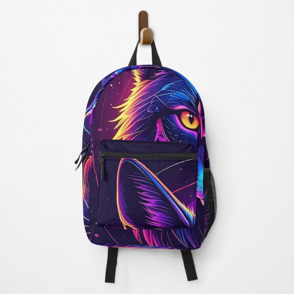 Item preview, Geometric Neon Cyber Cat - Minimalist Tech Animal Graphic designed and sold by fardipthakre777.