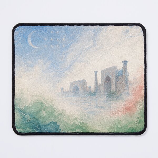 Item preview, Uzbekistan Watercolor Travel Illustration designed and sold by AHOK-lab.