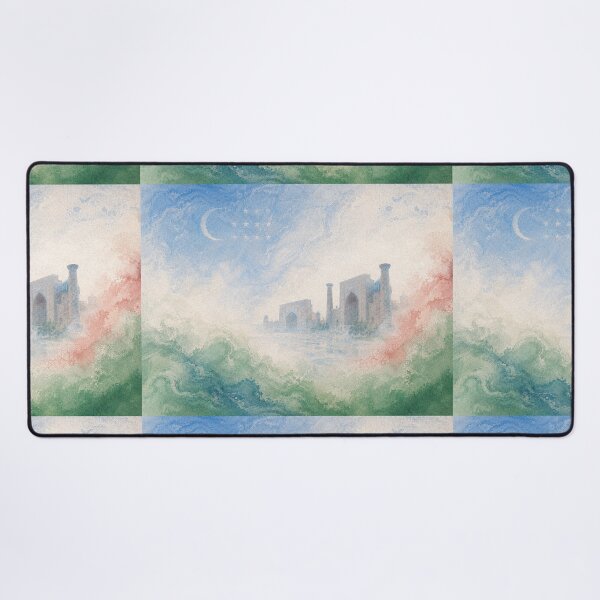 Item preview, Uzbekistan Watercolor Travel Illustration designed and sold by AHOK-lab.
