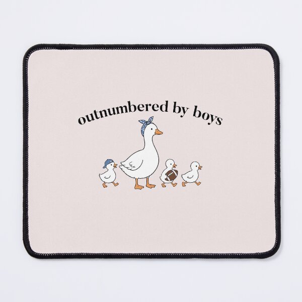 Item preview, Outnumbered By Boys Funny Boy Mom Duck Football Mom Design designed and sold by mari-kayden.