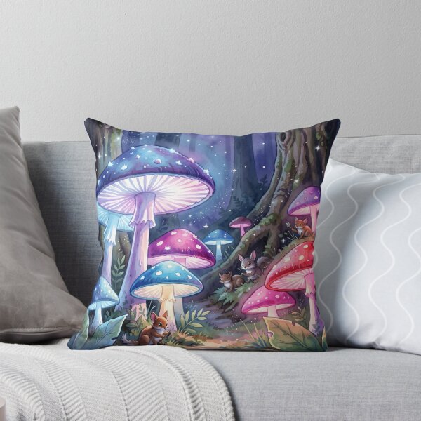 Item preview, Bioluminescent Mushroom Grove designed and sold by Fanta-sticky.
