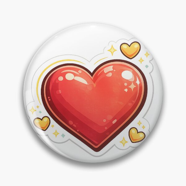 Item preview, Aesthetic Red Heart design | Cute Love Heart Vinyl Decal designed and sold by Blushbomb.