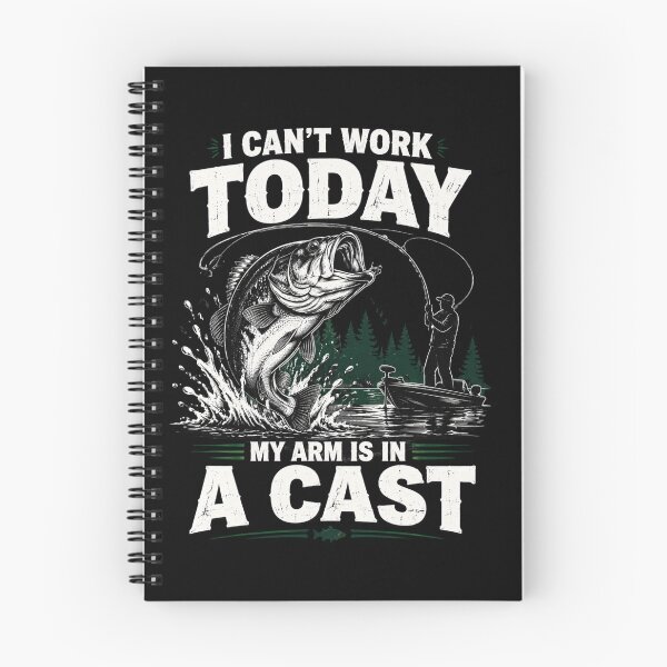 Item preview, I Can't Work Today My Arm Is In A Cast Fishing Humor Fisherman Angler designed and sold by FormalDehyena.